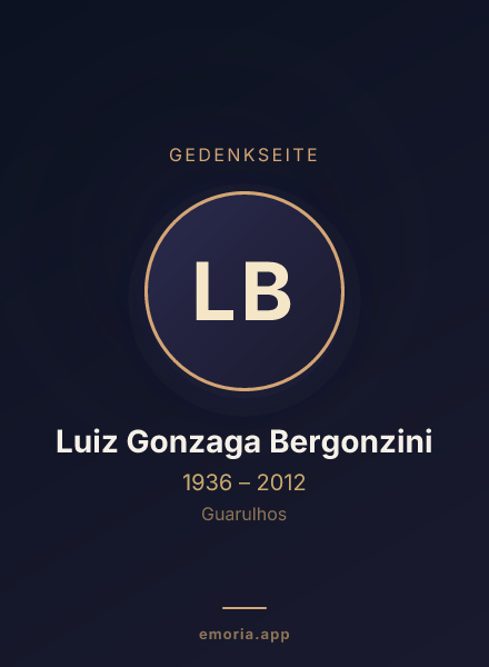 Gedenkportrait von Luiz Gonzaga Bergonzini