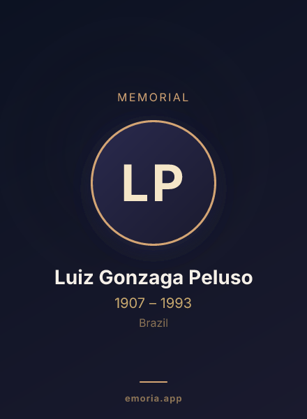 Memorial portrait of Luiz Gonzaga Peluso