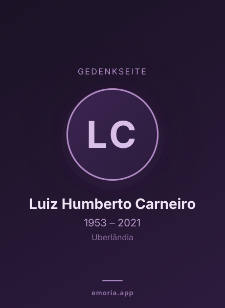 Gedenkportrait von Luiz Humberto Carneiro