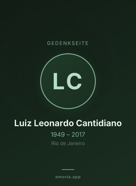 Gedenkportrait von Luiz Leonardo Cantidiano