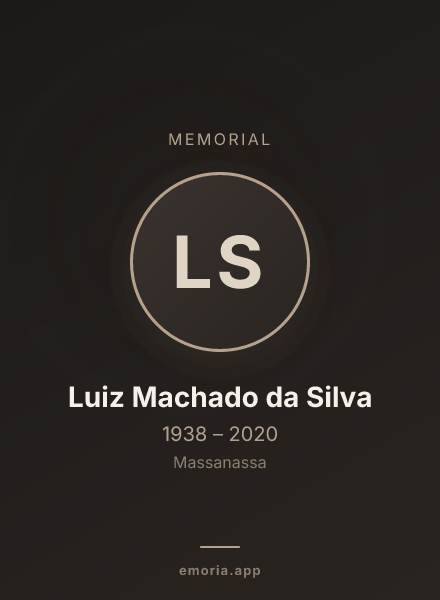 Memorial portrait of Luiz Machado da Silva