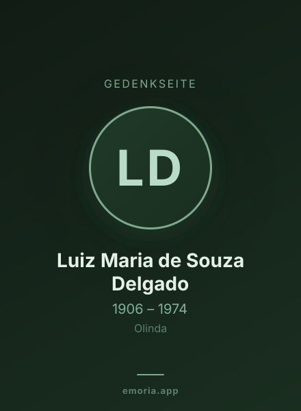 Gedenkportrait von Luiz Maria de Souza Delgado