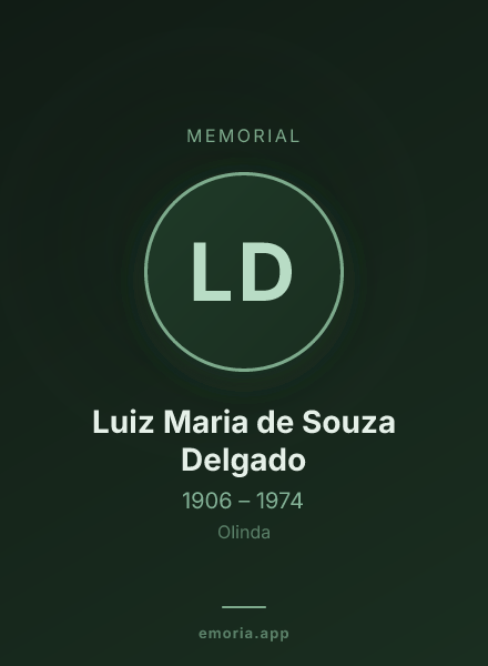 Memorial portrait of Luiz Maria de Souza Delgado