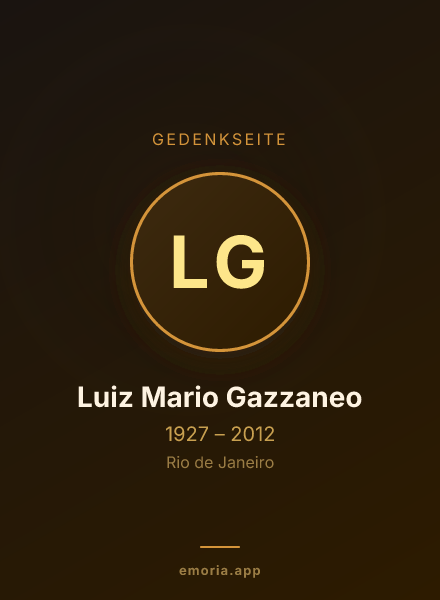 Gedenkportrait von Luiz Mario Gazzaneo