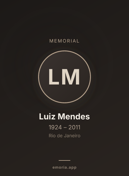 Memorial portrait of Luiz Mendes
