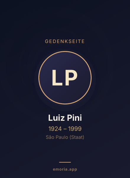 Gedenkportrait von Luiz Pini