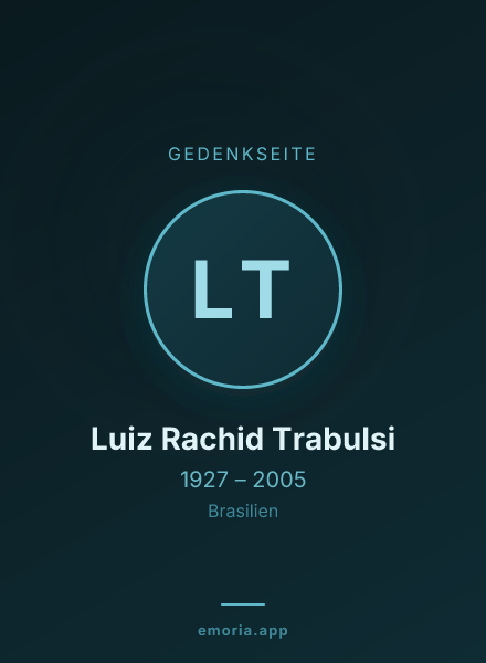Gedenkportrait von Luiz Rachid Trabulsi