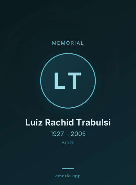 Memorial portrait of Luiz Rachid Trabulsi