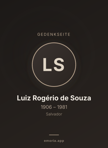 Gedenkportrait von Luiz Rogério de Souza