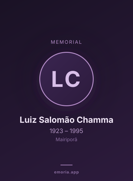 Memorial portrait of Luiz Salomão Chamma