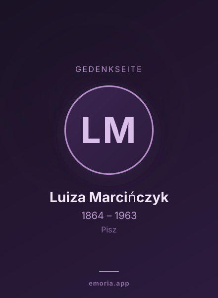 Gedenkportrait von Luiza Marcińczyk