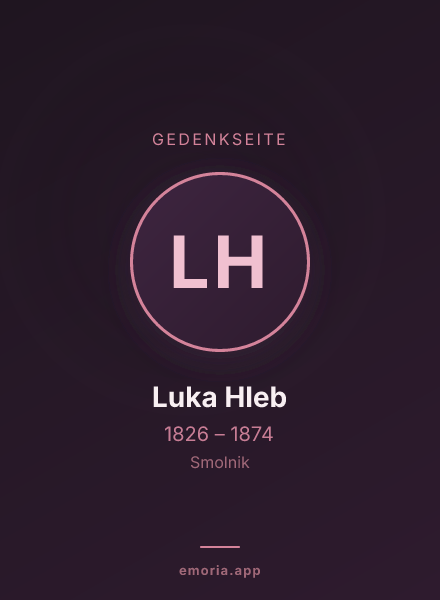 Gedenkportrait von Luka Hleb