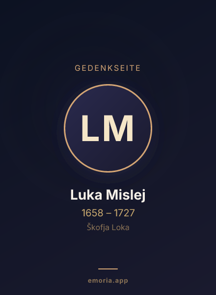 Gedenkportrait von Luka Mislej