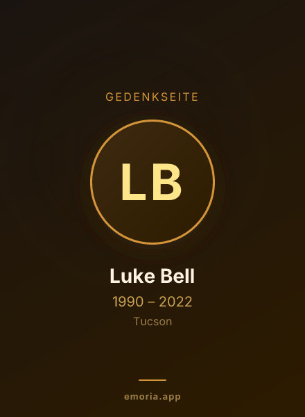 Gedenkportrait von Luke Bell