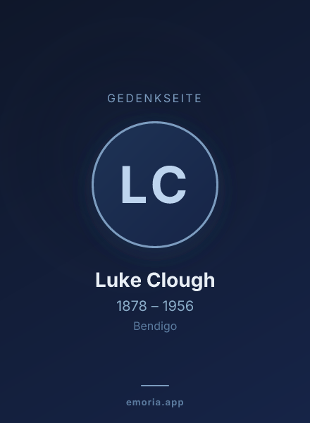 Gedenkportrait von Luke Clough