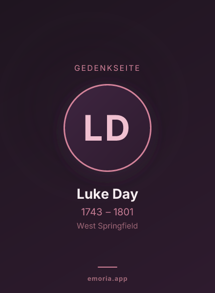 Gedenkportrait von Luke Day