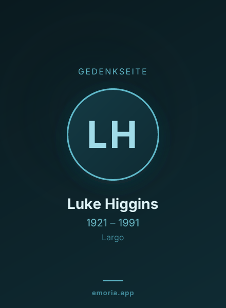 Gedenkportrait von Luke Higgins