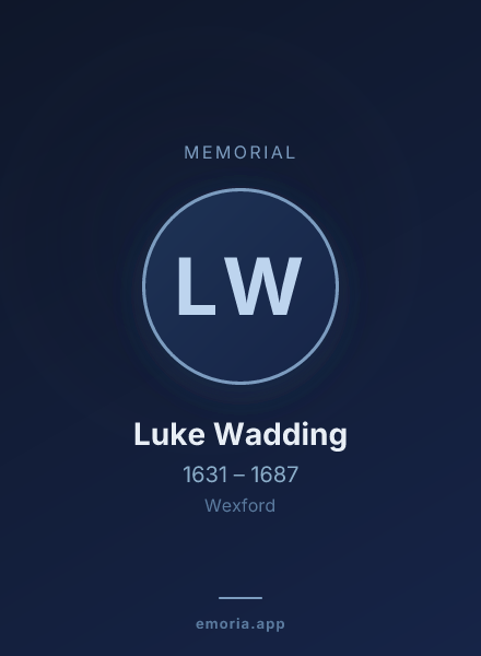 Memorial portrait of Luke Wadding