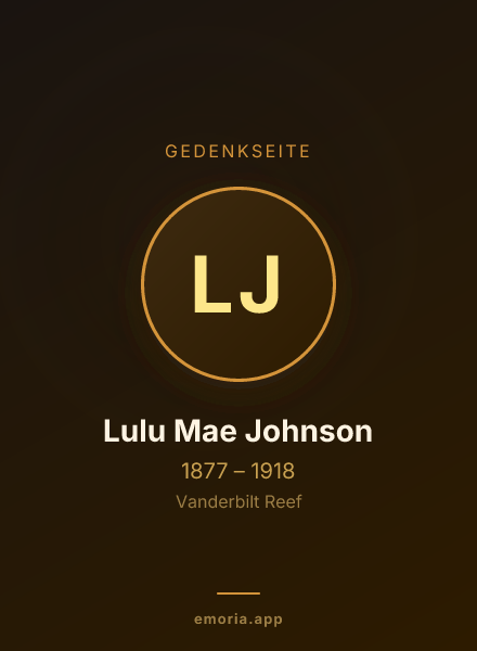 Gedenkportrait von Lulu Mae Johnson