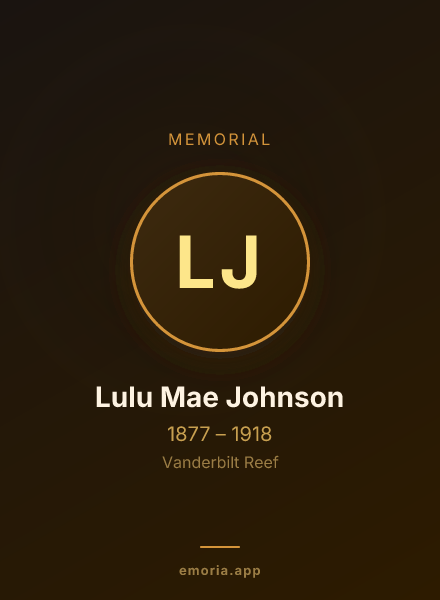 Memorial portrait of Lulu Mae Johnson