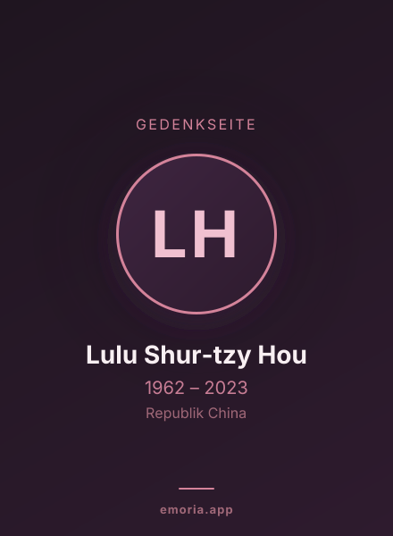 Gedenkportrait von Lulu Shur-tzy Hou