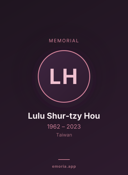 Memorial portrait of Lulu Shur-tzy Hou