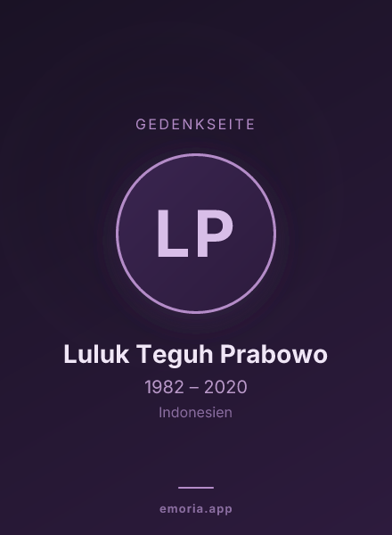 Gedenkportrait von Luluk Teguh Prabowo