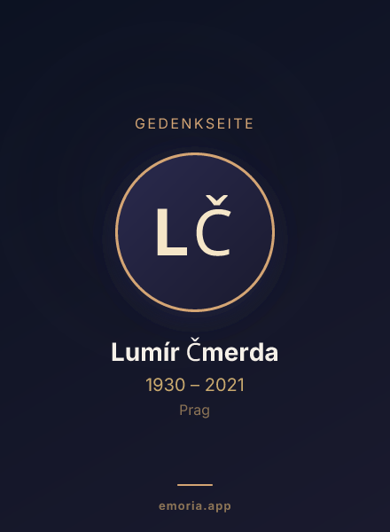 Gedenkportrait von Lumír Čmerda