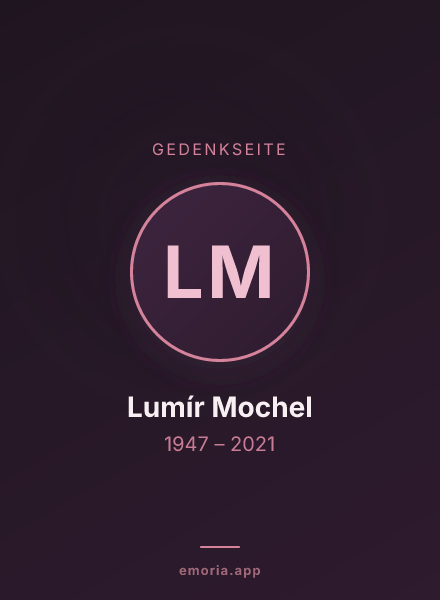 Gedenkportrait von Lumír Mochel