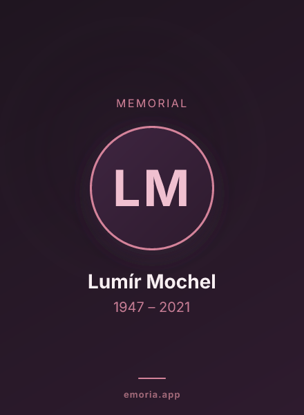 Memorial portrait of Lumír Mochel