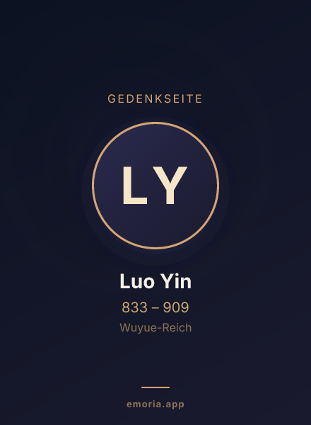 Gedenkportrait von Luo Yin