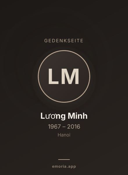 Gedenkportrait von Lương Minh