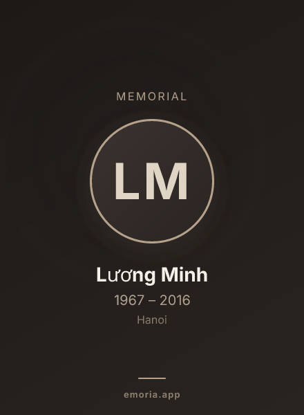Memorial portrait of Lương Minh