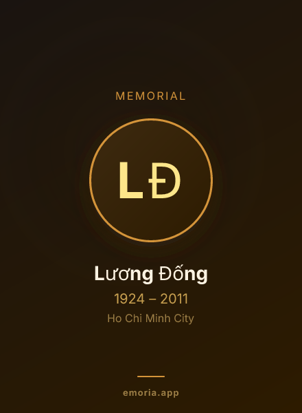 Memorial portrait of Lương Đống