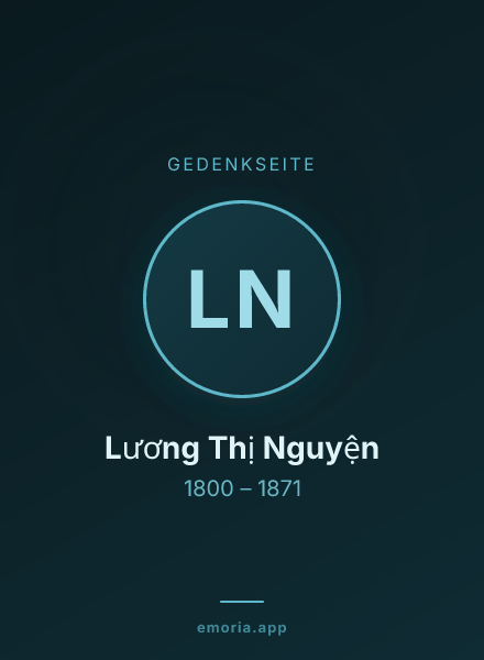 Gedenkportrait von Lương Thị Nguyện