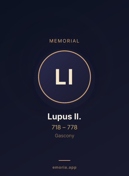 Memorial portrait of Lupus II.