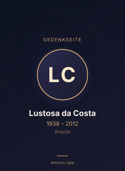 Gedenkportrait von Lustosa da Costa