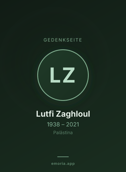 Gedenkportrait von Lutfi Zaghloul