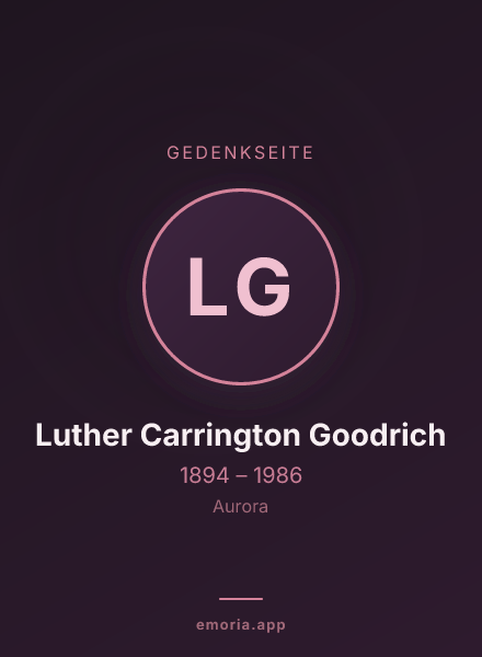 Gedenkportrait von Luther Carrington Goodrich