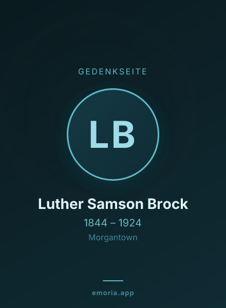 Gedenkportrait von Luther Samson Brock