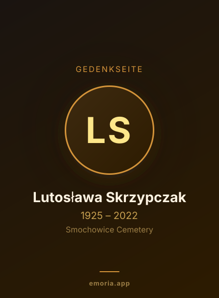Gedenkportrait von Lutosława Skrzypczak