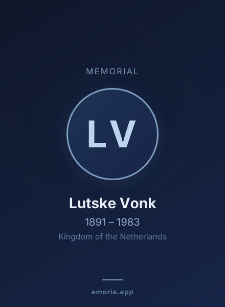 Memorial portrait of Lutske Vonk