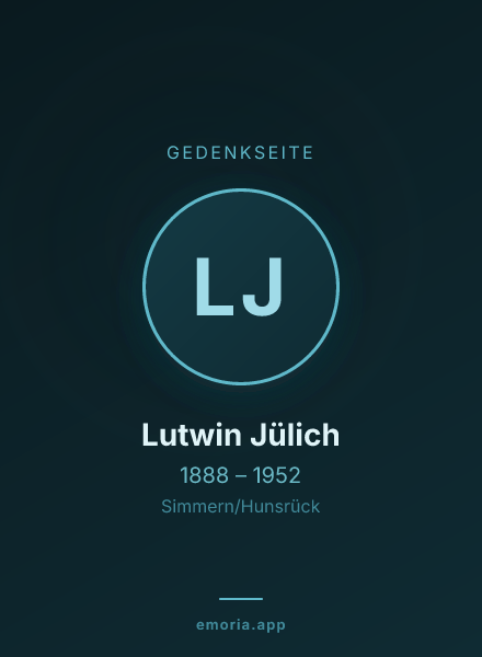 Gedenkportrait von Lutwin Jülich