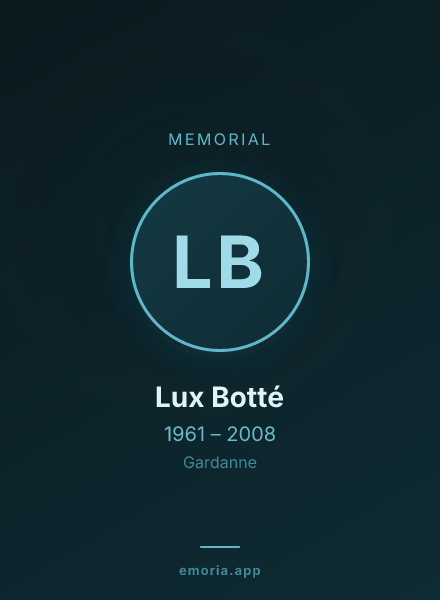 Memorial portrait of Lux Botté