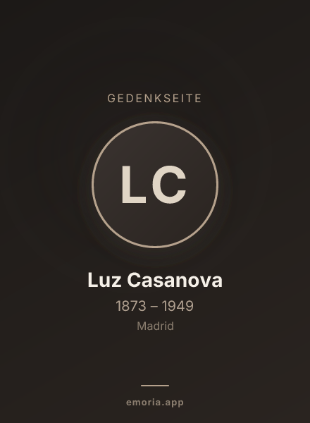 Gedenkportrait von Luz Casanova