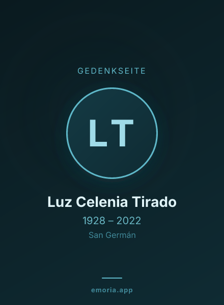 Gedenkportrait von Luz Celenia Tirado