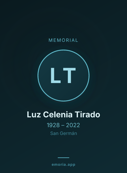 Memorial portrait of Luz Celenia Tirado