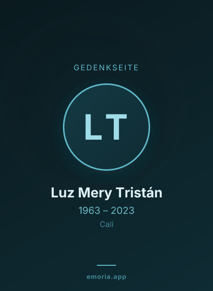 Gedenkportrait von Luz Mery Tristán