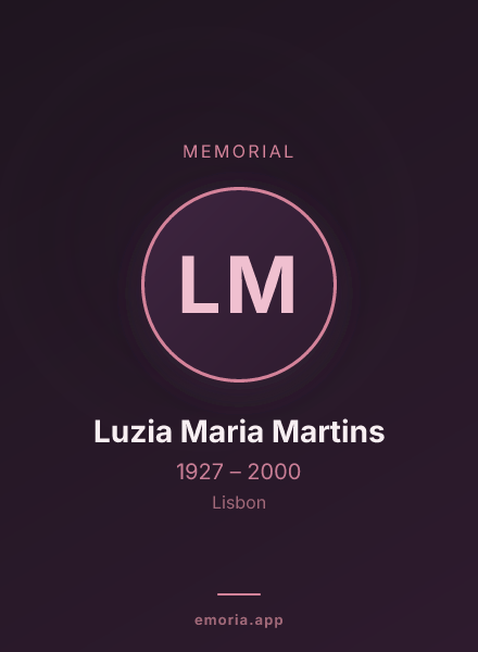 Memorial portrait of Luzia Maria Martins
