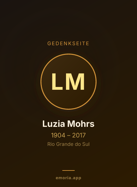 Gedenkportrait von Luzia Mohrs